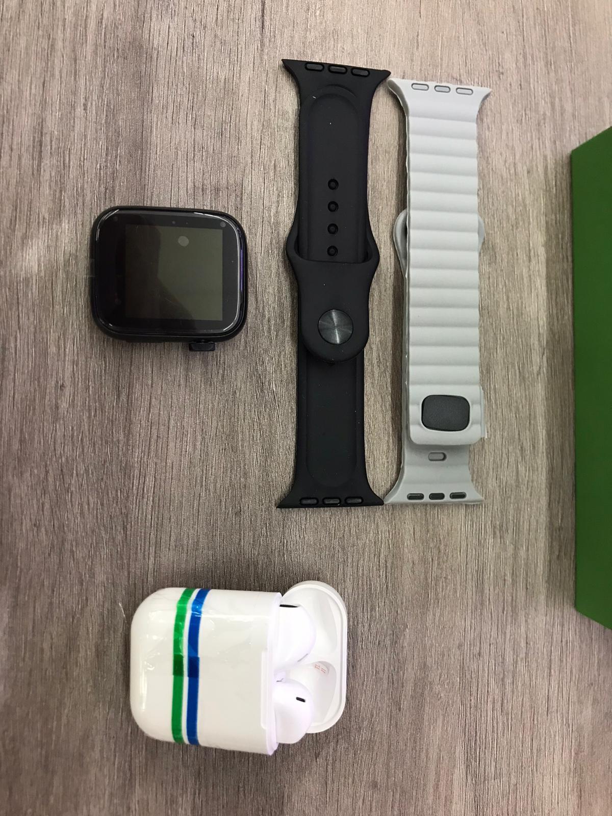 Smartwatch negro+ Airpods