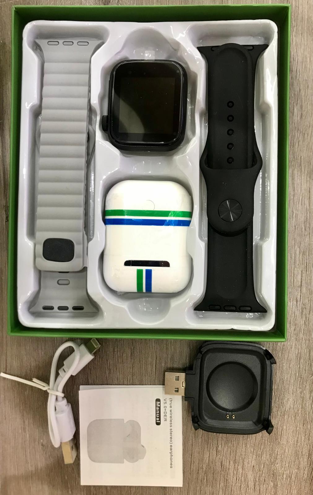 Smartwatch negro+ Airpods