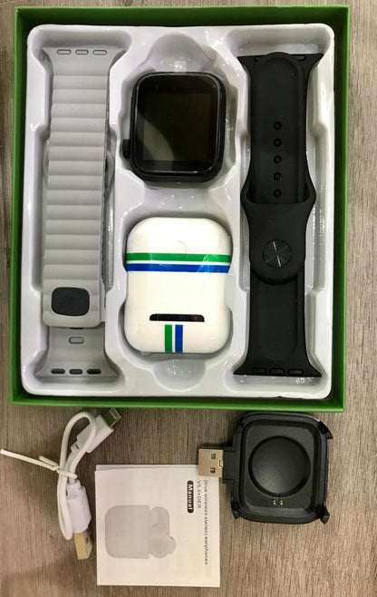 Smartwatch negro+ Airpods